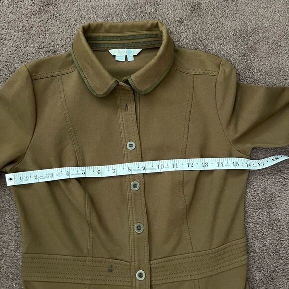 Boden Collar Button Down Midi Shirt Dress - Picture 8 of 9